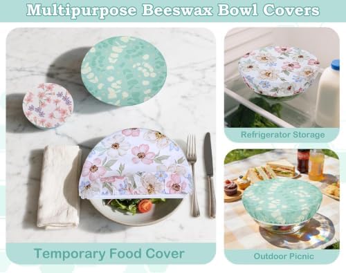 5-Piece Reusable Beeswax Bowl Covers