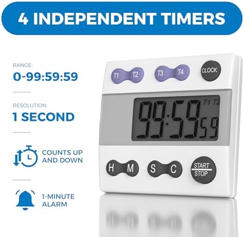 Sper Scientific Portable Digital Kitchen Timer 810015