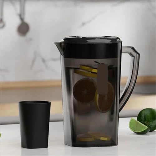 Glass Pitcher with Lid High Capacity Plastic Water Jug Pitcher