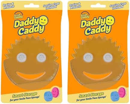 Scrub Daddy Holder for Sink Caddy Dish Sponge & Cleaning Organiser