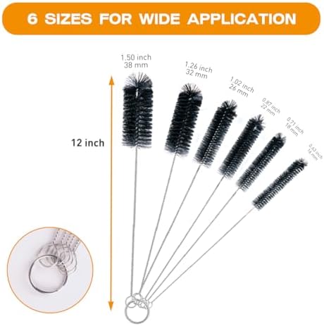 Brush Family Straw Cleaner Brush Set 6 Pieces