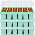 1/2 Cup Silicone Freezer Molds with Lids, 3 Pack Freezer Trays