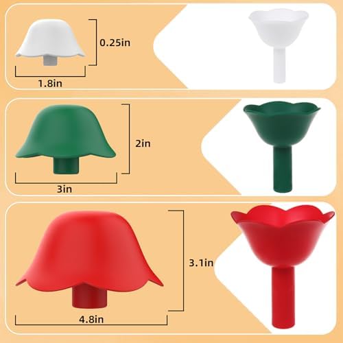 Silicone Kitchen Funnel Set, Christmas Tree Shape Funnel Set, Silicone