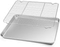 TeamFar Baking Sheet with Cooling Rack Set, 17.6 x 13 x 1 inch