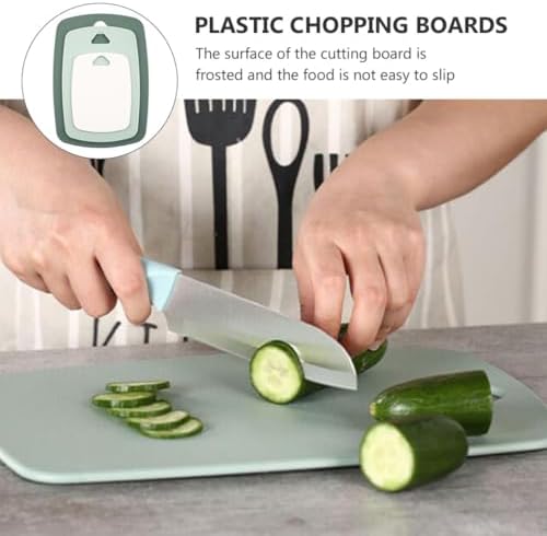 Cabilock 3pcs Kitchen Cutting Board Set Plastic Chopping Boards for
