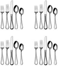 Mikasa 5100237 Bravo 20-Piece 18/10 Stainless Steel Flatware Set