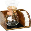 Acacia Coffee Caddy Station Organizer Stand for Chemex Pour Over Maker