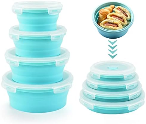 Collapsible Bowls with Lids for Camping, Rv Accessories for inside
