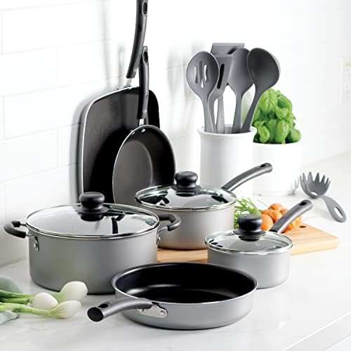 Tramontina Primaware 15-Piece Non Stick Pots and Pans Set, Silver