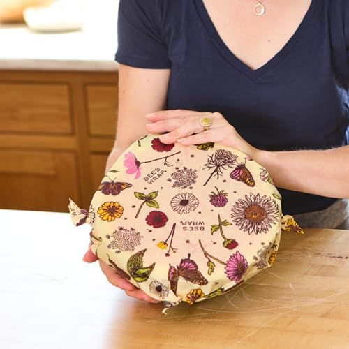 Bee's Wrap Vegan Beeswax Wrap Roll, 14 x 52 Inch