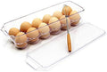 JAMOR 12-Grid Transparent Egg Storage Box