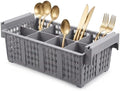 8 Compartment Plastic Silverware Drying Basket, Commercial Dish Rack