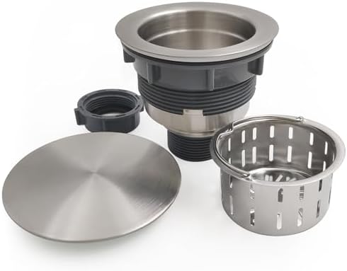 GZILA 3.5" Kitchen Sink Drain Strainer Assembly Kit with Stopper