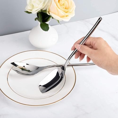 IMEEA 18/10 Stainless Steel Salad Servers Set 10-Inch Salad Spoon and