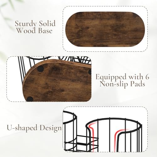 Coffee Cup Holder for Countertop, Plastic Cup and Lid Dispenser