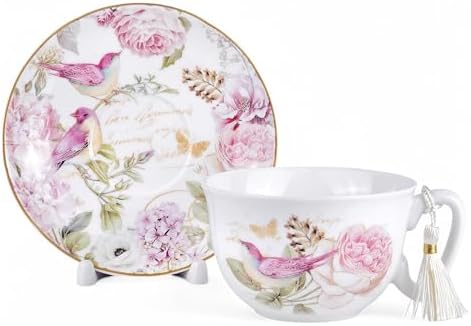 STP GOODS Bone China Tea/Coffee Cup and Saucer in Gift Box Fine Set of