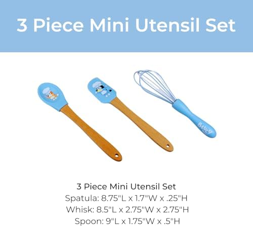 Handstand Kitchen Bluey Silicone Kids Baking Utensil Set for Child