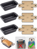 NiHome Loaf Pan Set of 6, 9x5 Carbon Steel Bread Pans with Silicone