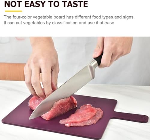 Classification Cutting Board Set 4pcs, Color-coded Household Kitchen
