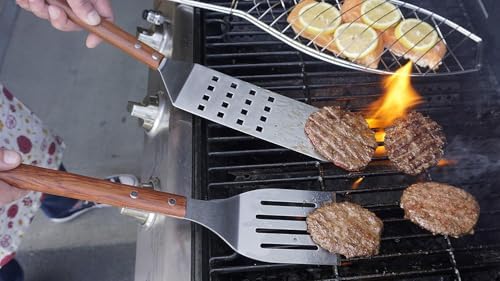 RSVP International Endurance BBQ Grill Spatula Flipper, 18" | Flip