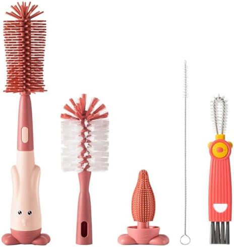 Ariseno 5-in-1 Baby Bottle Brush Set, Bottle Brush for Baby, Baby