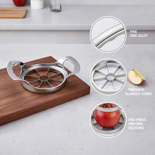 Effortless Apple Dividing with Uniform Wedges, Zinc Alloy Fruit