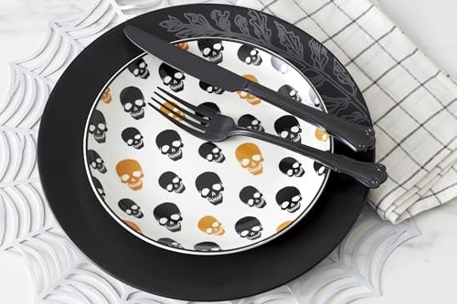 Oneida Vintro Halloween 4-Piece Accent Plates, Appetizer Plate Set for