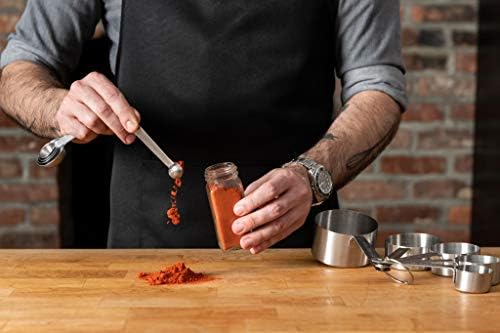 Babish 10-Piece Stainless Steel Measuring Cups and Spoons Set – Heavy-Duty, Rust-Resistant Baking and Cooking Measurement Tools