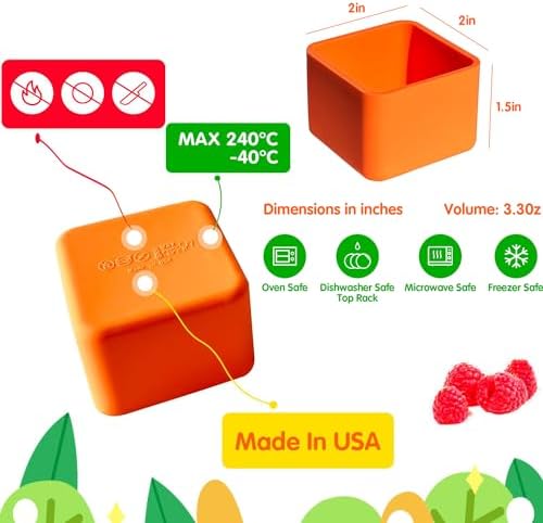 IELEK Silicone Lunch Box Dividers Square Bento Box Bundle Divider