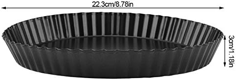 Tart Pan, 9 Inch Non Stick with Removable Loose Bottom Tart Pie Pan