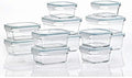 Glasslock Ring Taper 24 Piece Glass Storage Set