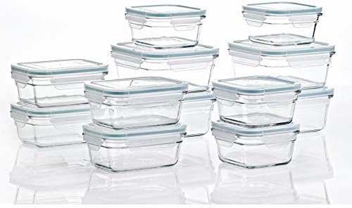 Glasslock Ring Taper 24 Piece Glass Storage Set