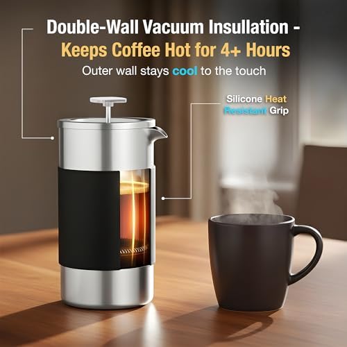 Small 12 oz French Press Coffee Maker Set