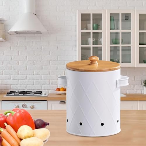 Storage Canister for Potatoes with Ventilation Holes, Kitchen