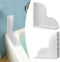 BUCABUCA 2-Pack Silicone Shower Splash Guard with Strong Suction Cups