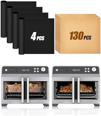 134PCs Air Fryer Liners Compatible with Ninja French Door Premier Air
