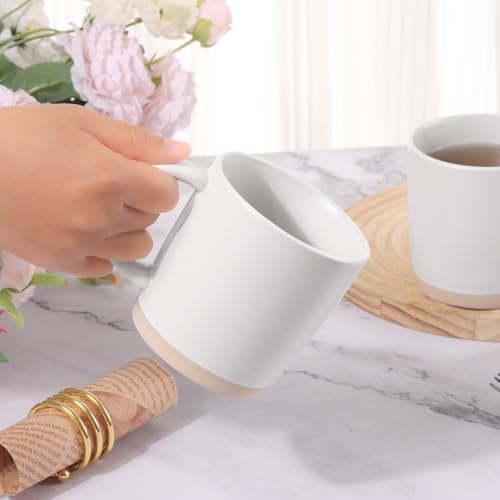 Coffee Mugs Set of 6, 14 oz Coffee Cups Ceramic, Ceramic Cup Set with