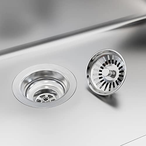 KONE Sink Drain Assembly, 3-1/2 Inch, Stainless Steel
