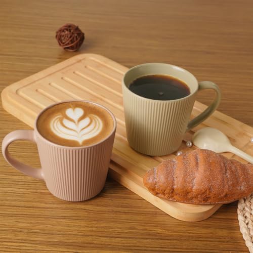 Ceramic Coffee Mugs 13 oz, Set of 6 Coffee Cups with Handle