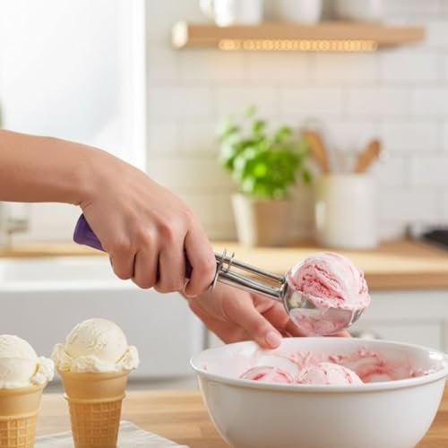 Soro Essentials- 3.25 oz Stainless Steel Disher #12 with Purple