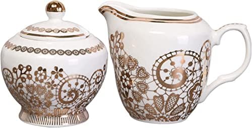 Ceramic Sugar Bowl, Creamer Jug Sugar Jar, Ceramic Creamer and Sugar