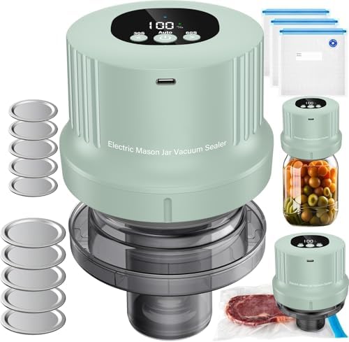 Mason Jar Vacuum Sealer Kit, Fully Automatic