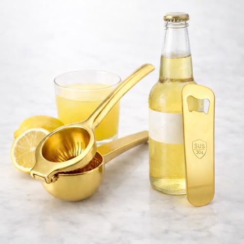 Gold 304 Stainless Steel Lemon Squeezer