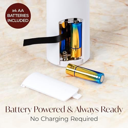 Electric Wine Opener Battery Operated with Stand and Built-in Foil