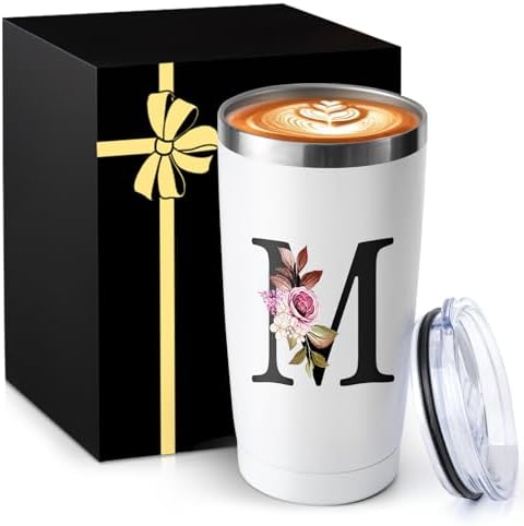 20 Oz Insulated Coffee Cup with Lid Car Tumbler Travel Mug Women Wife