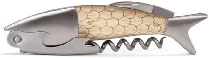Unique Fish Corkscrew, Professional Waiters Corkscrew Wine Key Bottle Opener by FAFAXOXO