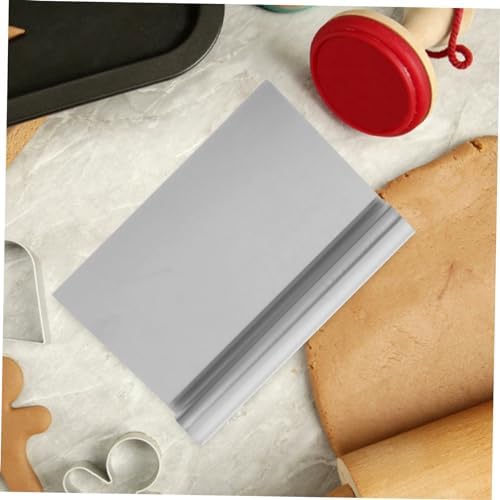 OUNONA Dough Scrapers Stainless Steel Scraper Baking Supplies Pastries