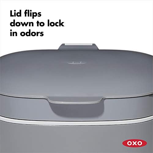 OXO Good Grips Compost Bin, Charcoal, 1.75 Gal