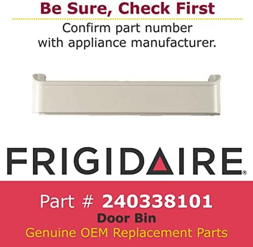 GENUINE Frigidaire 240338101 Refrigerator Door Bottom Shelf Bin, White