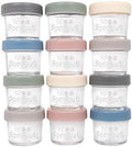 WeeSprout Glass Baby Food Storage Jars, 4 oz, 12 Pack